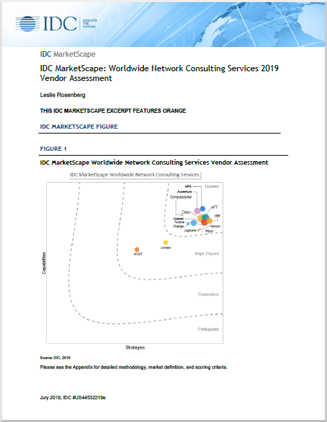 IDC MarketScape: Worldwide Network Consulting Services 2019 Vendor Assessment