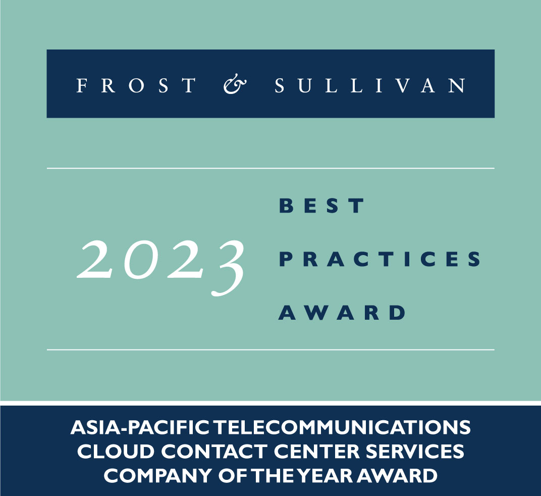 Asia Pacific Telecommunications Cloud Contact Center Services Company of the Year 2023