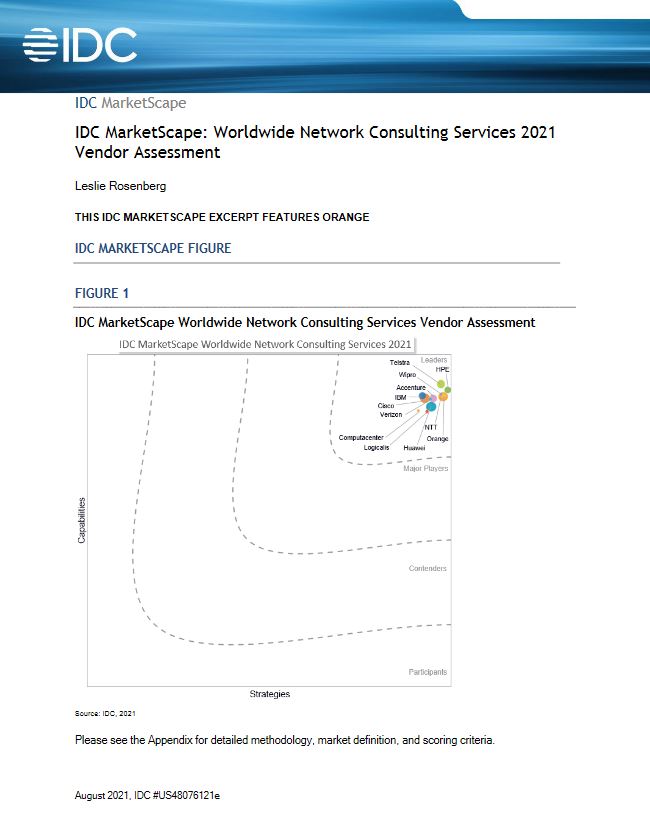 IDC MarketScape: Worldwide Network Consulting Services 2021 Vendor Assessment