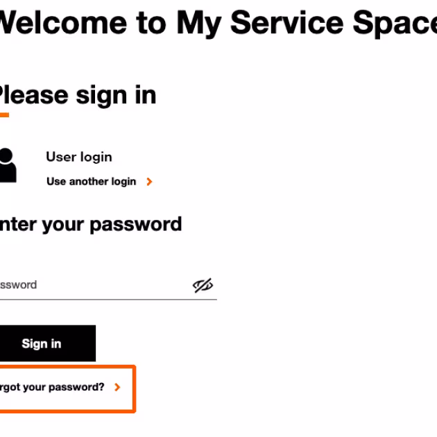 What should I do if I have forgotten my credentials to access my account?